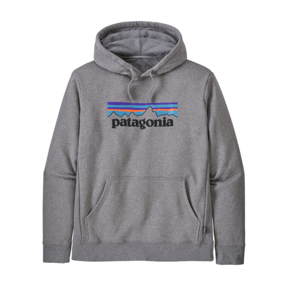 Patagonia M\'s P-6 Logo Uprisal Hoody Gravel Heather in der Gruppe Kleidung & Schuhe / Kleidung / Pullover / Hoodies bei Sportfiskeprylar.se (39622-GLH-r)