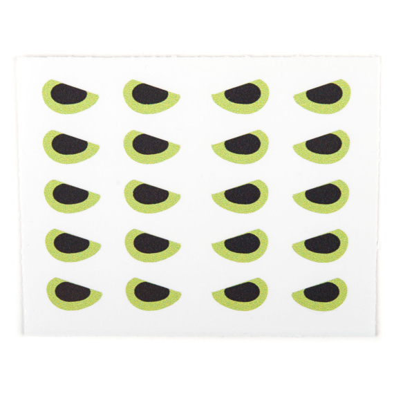 Angry Predator Eyes Chartreuse 10mm in der Gruppe Haken & Zubehör / Fliegenbinden / Fliegenbindematerial / Augen bei Sportfiskeprylar.se (400003)