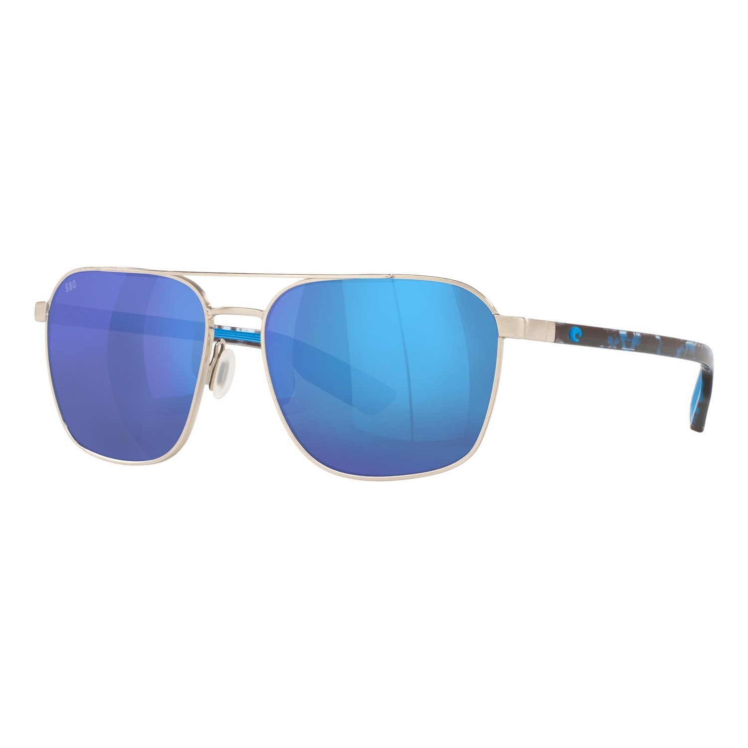Costa Wader-293 Brushed Silver-Blue Mirror 580G in der Gruppe Kleidung & Schuhe / Sonnenbrillen / Polarisierte Sonnenbrillen bei Sportfiskeprylar.se (40030358)