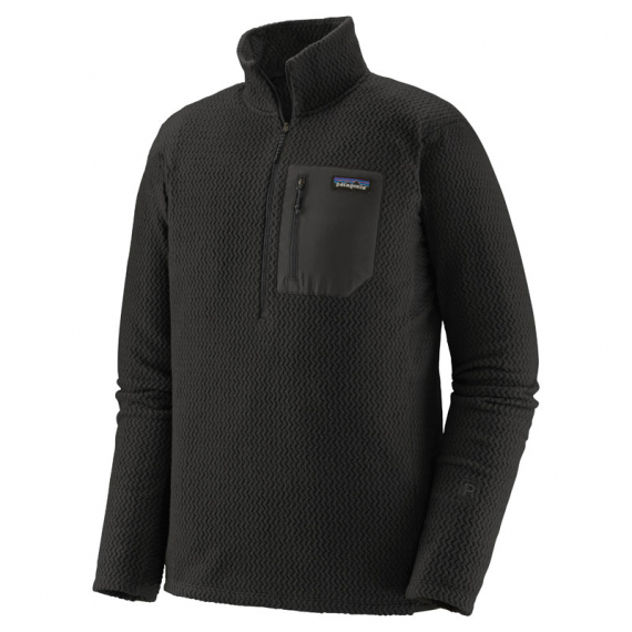 Patagonia M\'s R1 Air Zip Neck Black in der Gruppe Kleidung & Schuhe / Kleidung / Pullover / Sweatshirts bei Sportfiskeprylar.se (40245-BLKr)