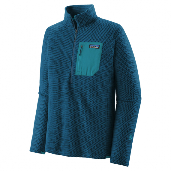 Patagonia M\'s R1 Air Zip Neck Lagom Blue in der Gruppe Kleidung & Schuhe / Kleidung / Pullover / Sweatshirts bei Sportfiskeprylar.se (40245-LMBE-Mr)