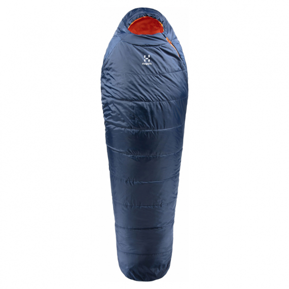Haglöfs Tarius +1 Midnight Blue/Tangerine - 190cm in der Gruppe Outdoor / Schlafsäcke & Kissen / Schlafsäcke bei Sportfiskeprylar.se (4161604GW220)