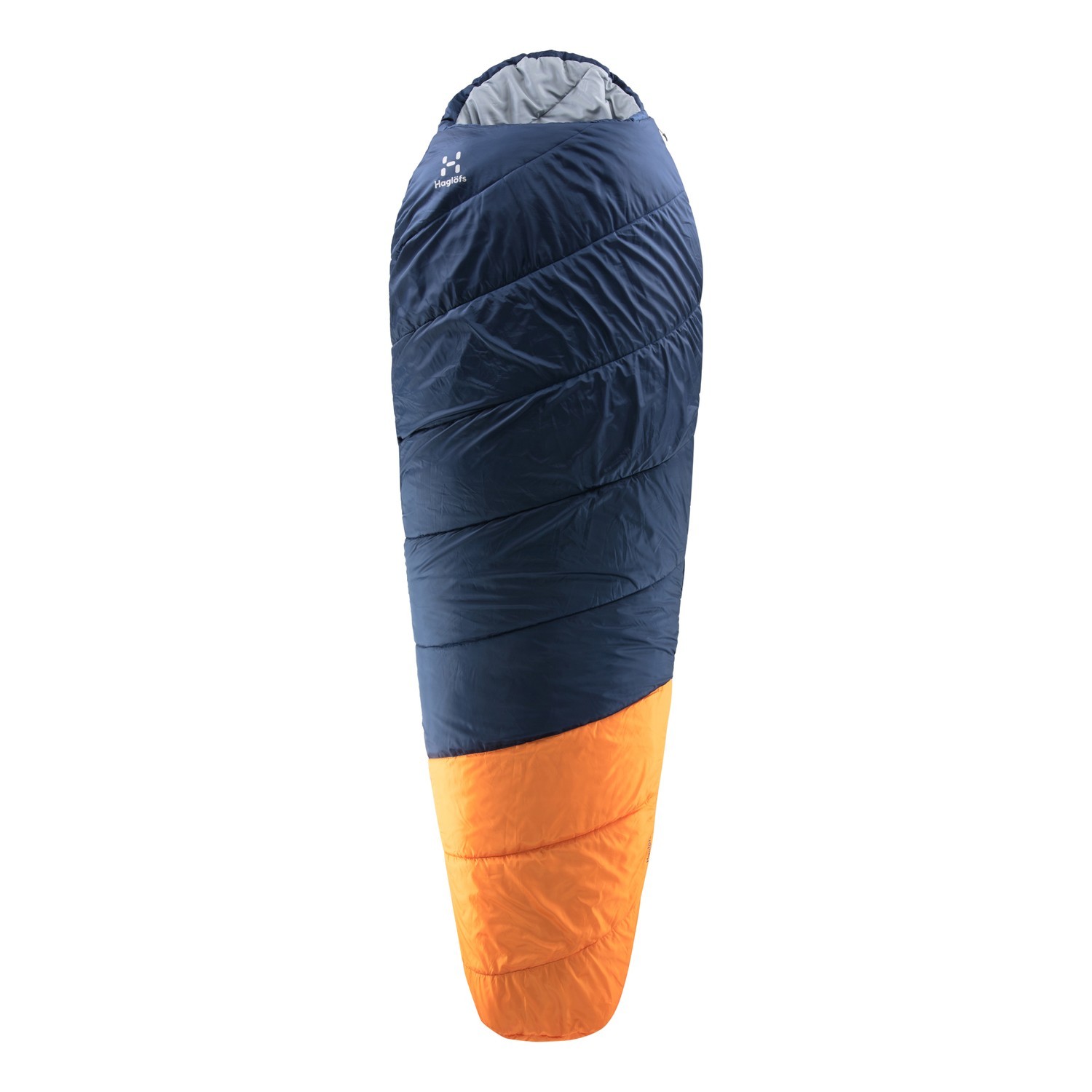Haglöfs Spacelite +7 Midnight Blue/Tangerine 190L in der Gruppe Outdoor / Schlafsäcke & Kissen / Schlafsäcke bei Sportfiskeprylar.se (4162904GW220)