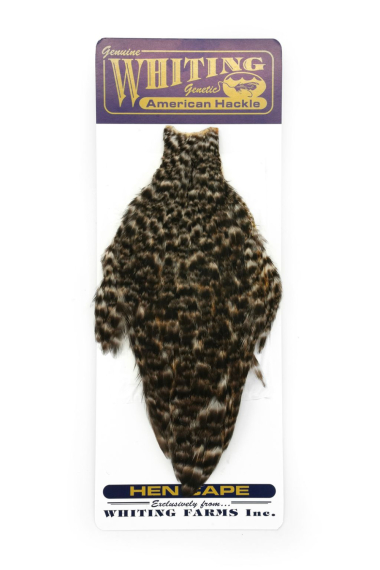 Whiting American Hen Cape in der Gruppe Haken & Zubehör / Fliegenbinden / Fliegenbindematerial / Feder & Bälge / Bälge & Sättel bei Sportfiskeprylar.se (42801008r)