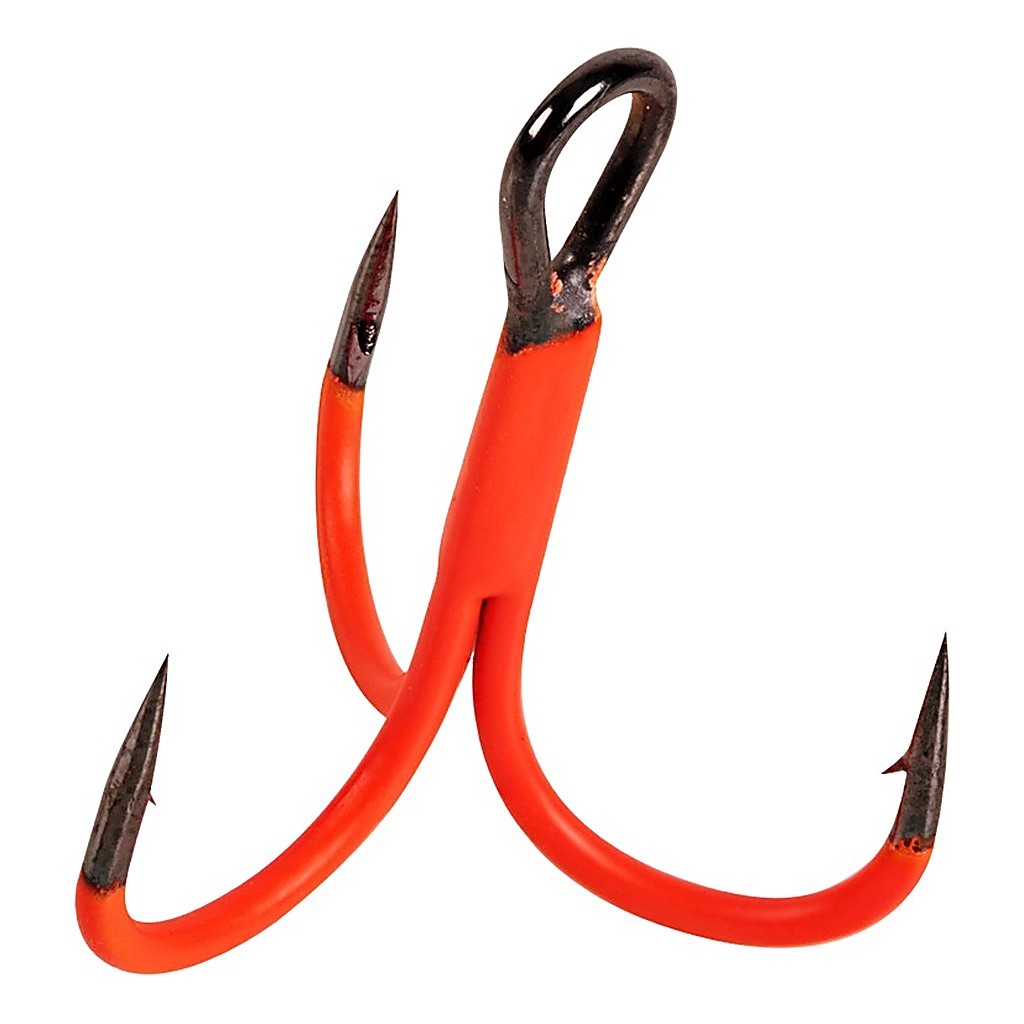 Owner STV-36BO Treble Hook, UV Flash Orange in der Gruppe Haken & Zubehör / Haken / Drillingshaken bei Sportfiskeprylar.se (44-5636VO-031r)