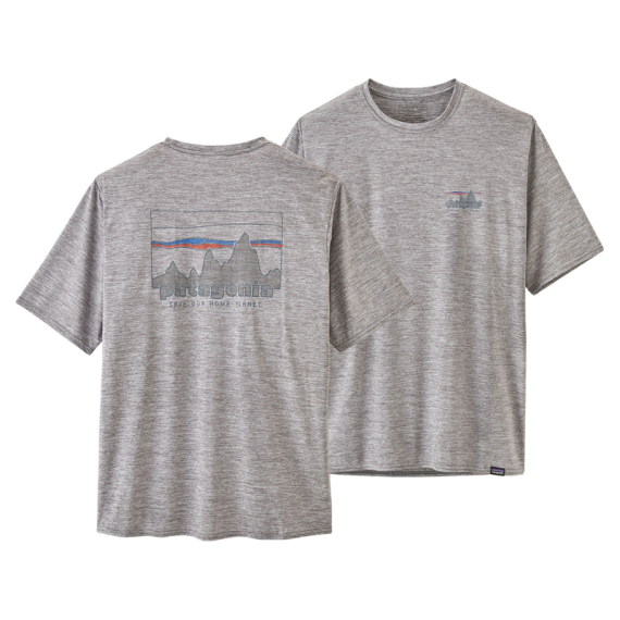 Patagonia M\'s Cap Cool Daily Graphic Shirt, \'73 Skyline: Feather Grey in der Gruppe Kleidung & Schuhe / Kleidung / T-shirts bei Sportfiskeprylar.se (45235-SKFE-Sr)