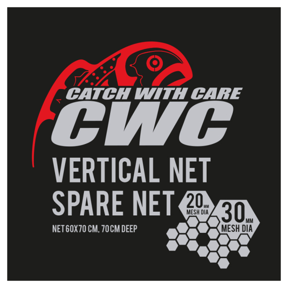 CWC Vertical 70cm, D20/D30 Spare Net in der Gruppe Werkzeuge & Zubehör / Kescher / Keschernetze bei Sportfiskeprylar.se (49-FNETCWC1S)
