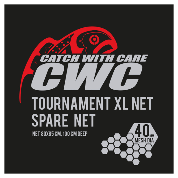 CWC Tournament XL 100cm, D40 Spare Net in der Gruppe Werkzeuge & Zubehör / Kescher / Keschernetze bei Sportfiskeprylar.se (49-FNETCWC4SX)