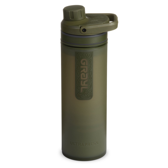 Grayl UltraPress 500ml Purifier Bottle - Olive Drab in der Gruppe Outdoor / Andere Outdoor-Ausrüstung / Wasserfilter und -reiniger bei Sportfiskeprylar.se (500-ODG)