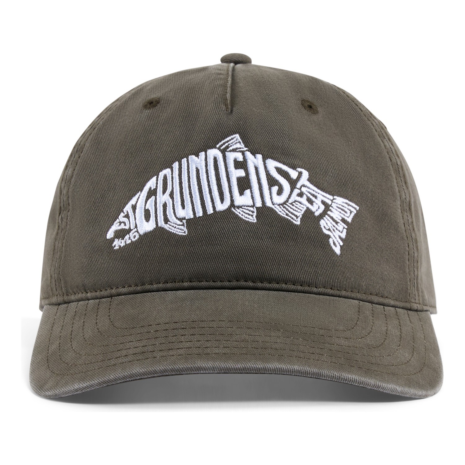 Grundéns Eat Your Words RX Trucker Loden Salmon Graphic in der Gruppe Kleidung & Schuhe / Kappen & Kopfbedeckungen / Caps / Trucker-Kappen bei Sportfiskeprylar.se (50000-385-0001)