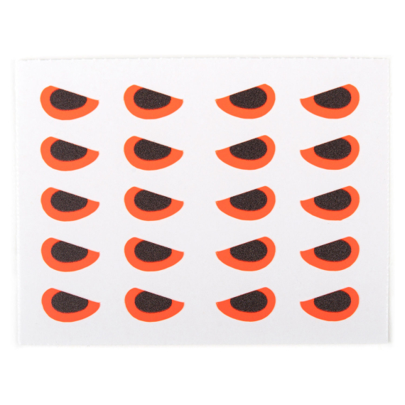 Angry Predator Eyes 8mm - Fluo Orange in der Gruppe Haken & Zubehör / Fliegenbinden / Fliegenbindematerial / Augen bei Sportfiskeprylar.se (500002)