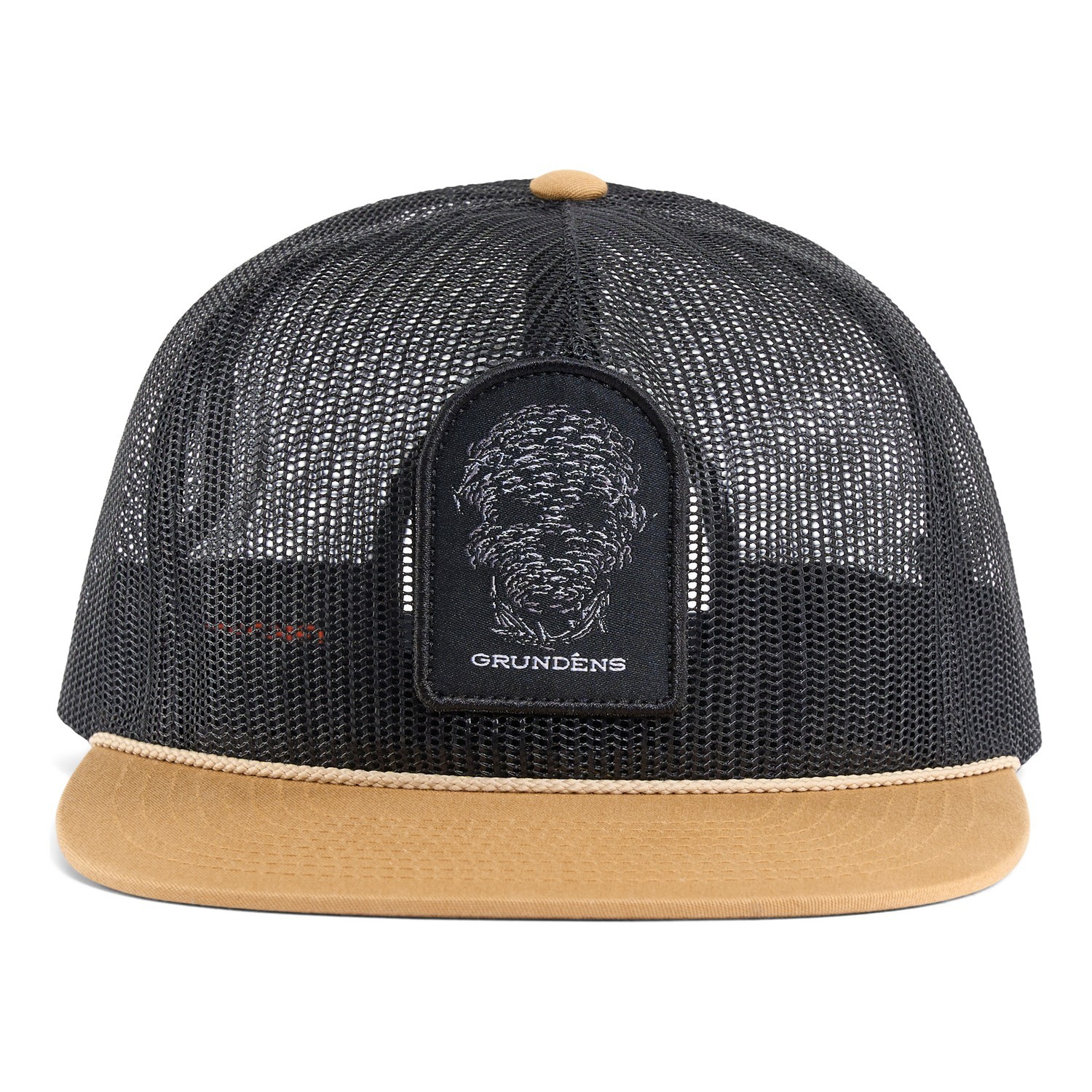 Grundéns Bait Ball Mesh Trucker Black/Khaki in der Gruppe Kleidung & Schuhe / Kappen & Kopfbedeckungen / Caps / Trucker-Kappen bei Sportfiskeprylar.se (50015-005-0001)