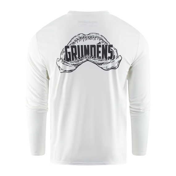 Grundéns Apex Predator LS Tech Tee White in der Gruppe Kleidung & Schuhe / Kleidung / T-shirts bei Sportfiskeprylar.se (50107-100-0014r)