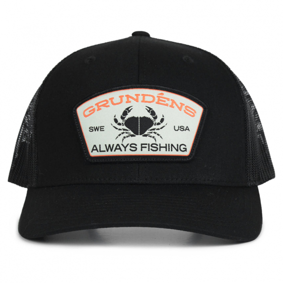 Grundéns Always Fishing Trucker Black in der Gruppe Kleidung & Schuhe / Kappen & Kopfbedeckungen / Caps / Trucker-Kappen bei Sportfiskeprylar.se (50293-001-0001)