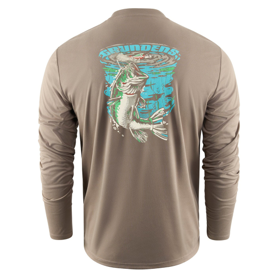 Grundéns Bass Popper LS Tech Tee Otter in der Gruppe Kleidung & Schuhe / Kleidung / Pullover / Langärmlige T-Shirts bei Sportfiskeprylar.se (50333-355-0013r)