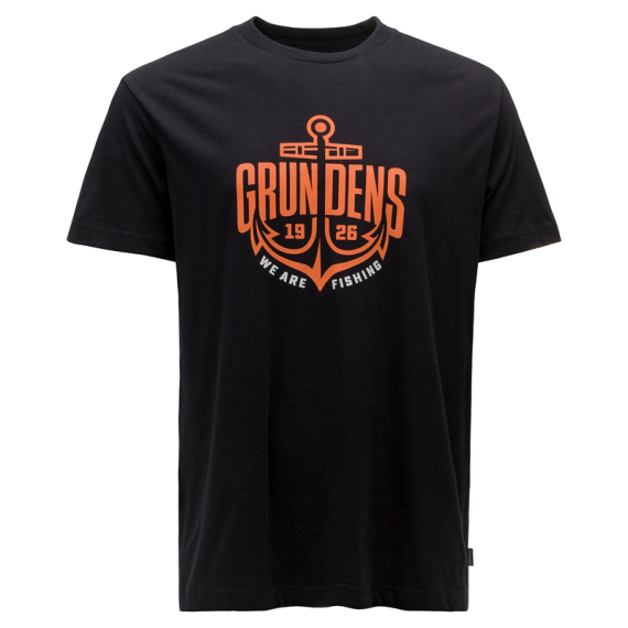 Grundéns Logo Anchor SS T-Shirt Black in der Gruppe Kleidung & Schuhe / Kleidung / T-shirts bei Sportfiskeprylar.se (50375-001-0014r)