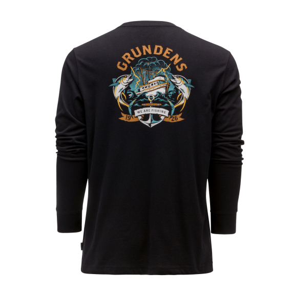 Grundéns Tuna Tattoo LS T-Shirt Black in der Gruppe Kleidung & Schuhe / Kleidung / Pullover / Langärmlige T-Shirts bei Sportfiskeprylar.se (50385-001-0014r)