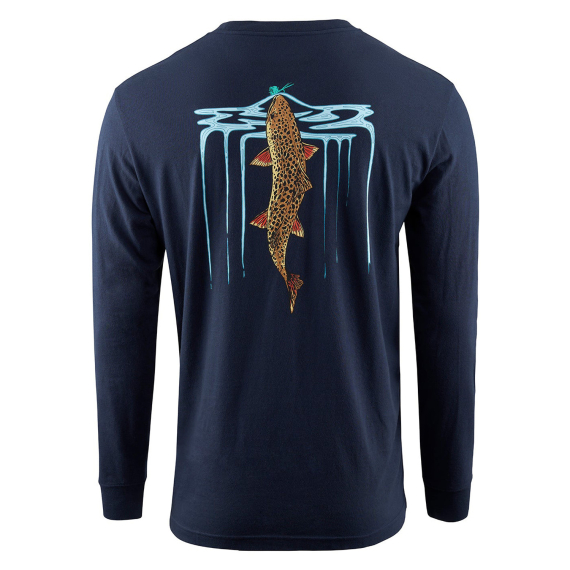 Grundéns Riser LS T-Shirt Dark Navy in der Gruppe Kleidung & Schuhe / Kleidung / Pullover / Langärmlige T-Shirts bei Sportfiskeprylar.se (50434-425-0013r)