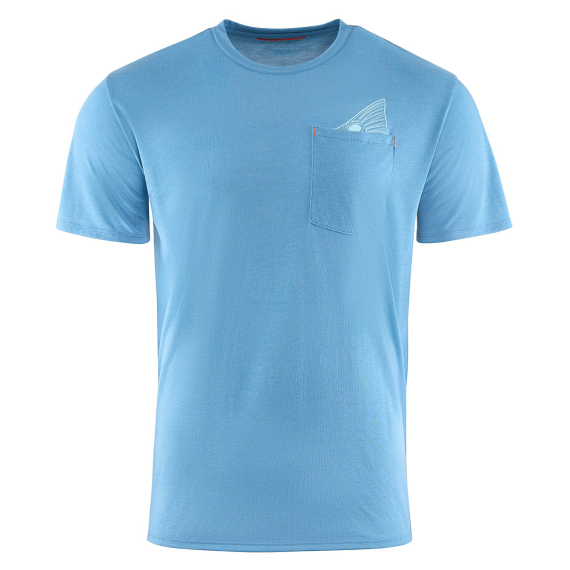 Grundéns Species Pocket Tee Captain\'s Blue Heather in der Gruppe Kleidung & Schuhe / Kleidung / T-shirts bei Sportfiskeprylar.se (50478-497-0013r)