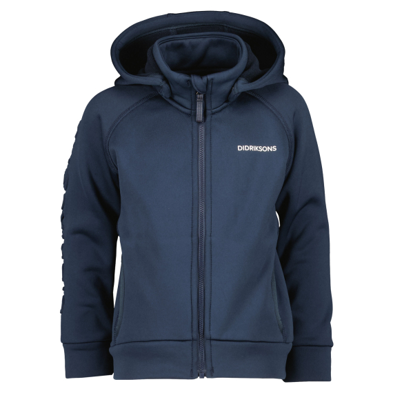 Didriksons Corin Kids Full-Zip Navy in der Gruppe Kleidung & Schuhe / Kleidung / Pullover / Hoodies bei Sportfiskeprylar.se (505003039090r)