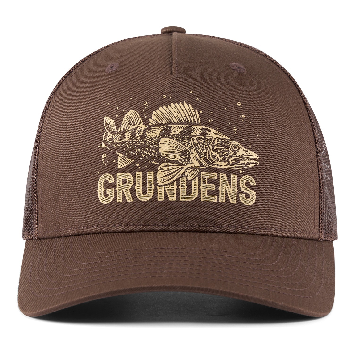 Grundéns King of the Lakes Trucker Brown in der Gruppe Kleidung & Schuhe / Kappen & Kopfbedeckungen / Caps / Trucker-Kappen bei Sportfiskeprylar.se (50526-200-0001)
