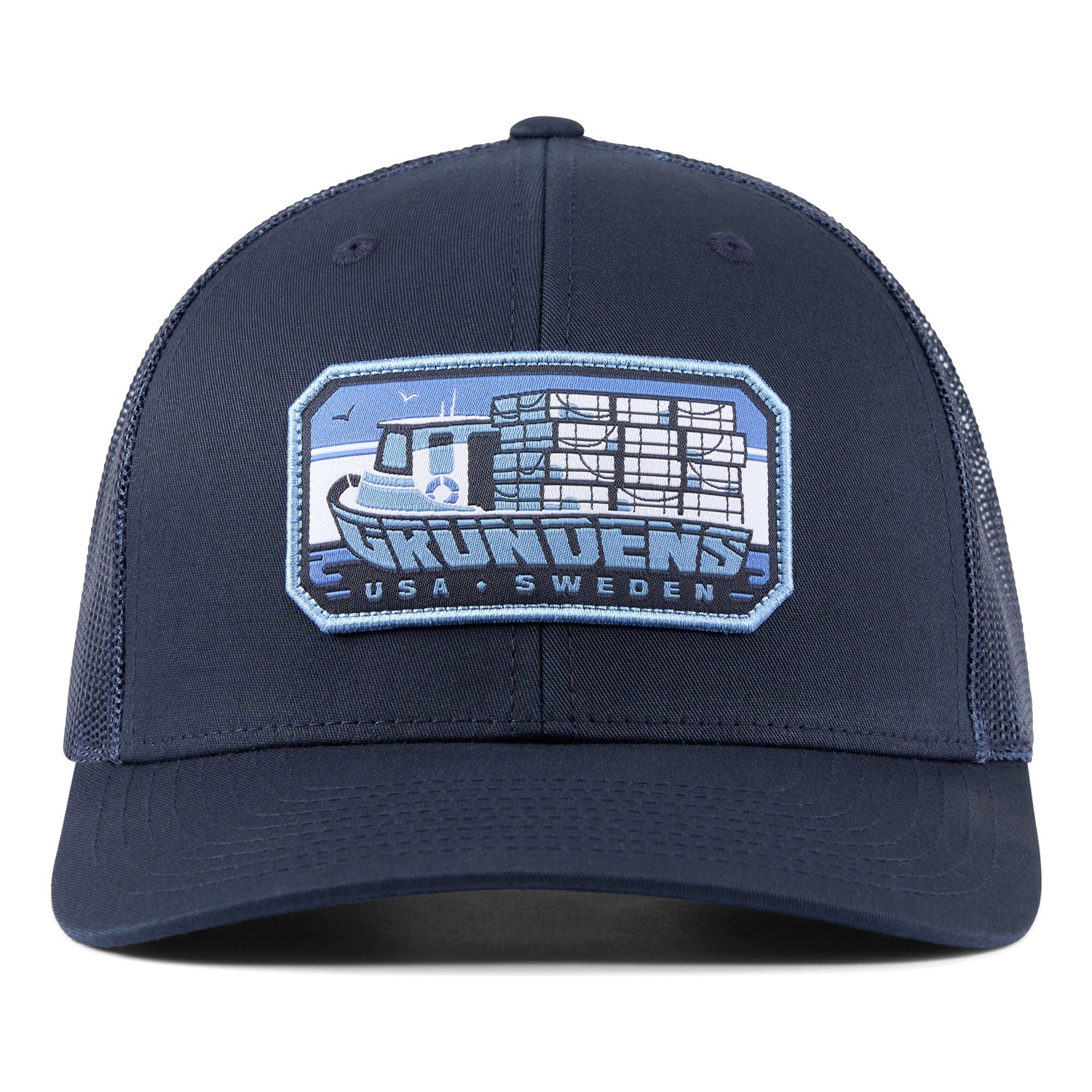 Grundéns Trapper Trucker Navy in der Gruppe Kleidung & Schuhe / Kappen & Kopfbedeckungen / Caps / Trucker-Kappen bei Sportfiskeprylar.se (50536-410-0001)