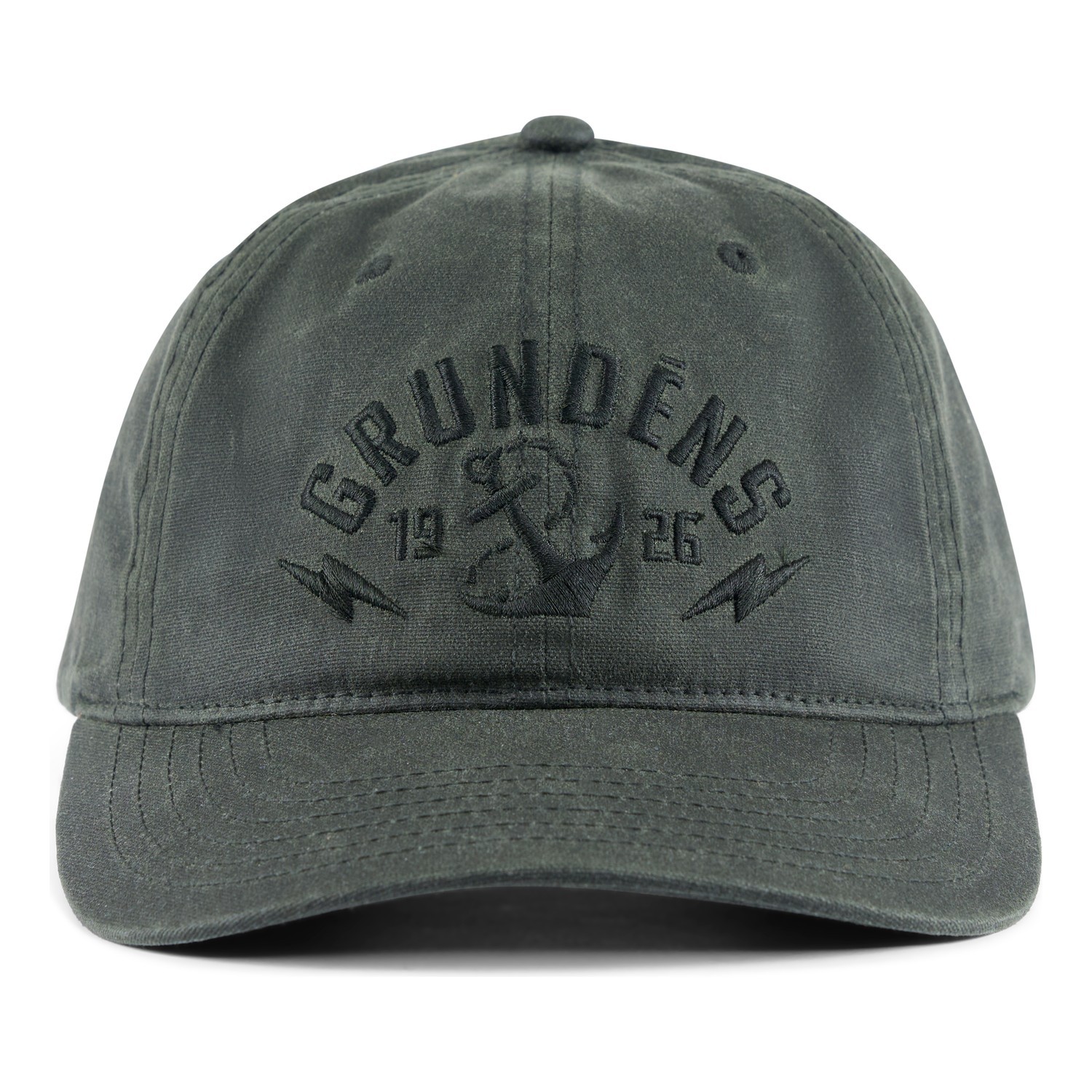 Grundéns Stowaway Waxed Trucker Olive in der Gruppe Kleidung & Schuhe / Kappen & Kopfbedeckungen / Caps / Trucker-Kappen bei Sportfiskeprylar.se (50559-373-0001)