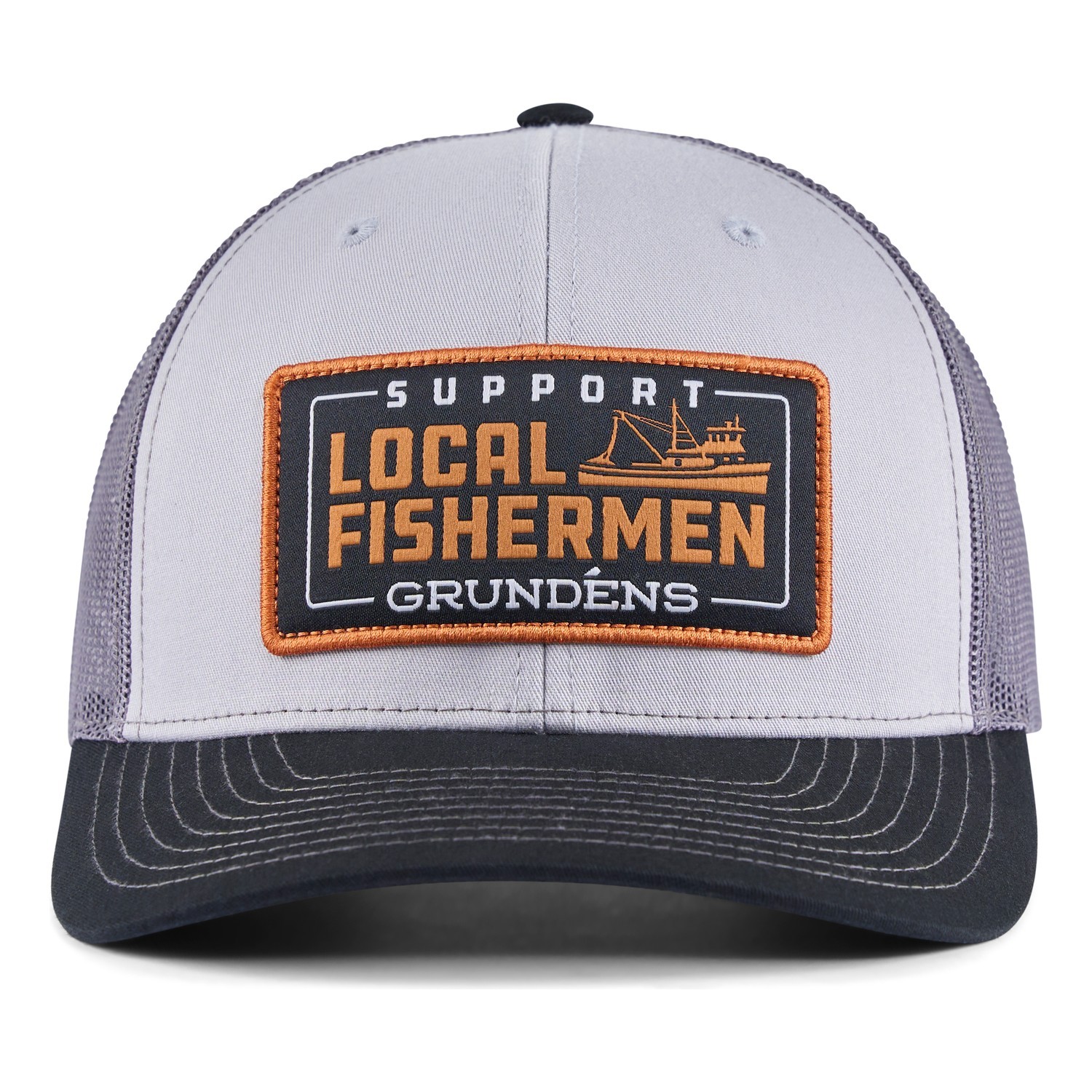 Grundéns Support Local Trucker Black in der Gruppe Kleidung & Schuhe / Kappen & Kopfbedeckungen / Caps / Trucker-Kappen bei Sportfiskeprylar.se (50560-001-0001)