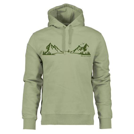 Didriksons Ven USX Hoodie Landscape Light Moss in der Gruppe Kleidung & Schuhe / Kleidung / Pullover / Hoodies bei Sportfiskeprylar.se (505983H08004r)