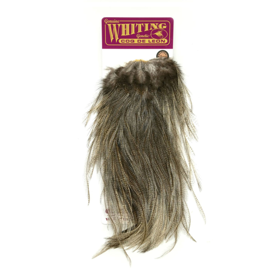 Whiting Coq de Leon Bronze Saddle - Light Pardo in der Gruppe Haken & Zubehör / Fliegenbinden / Fliegenbindematerial / Feder & Bälge / Bälge & Sättel bei Sportfiskeprylar.se (51302042)