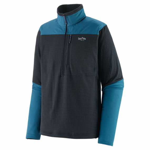 Patagonia M\'s L/S R1 Fitz Roy 1/4 Zip PIBL in der Gruppe Kleidung & Schuhe / Kleidung / Pullover / Sweatshirts bei Sportfiskeprylar.se (52722-PIBL-Mr)