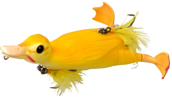 Savage Gear 3D Suicide Duck 105 10,5cm 28g 02-Yellow in der Gruppe Köder / Oberflächenköder & Poppers bei Sportfiskeprylar.se (53731)