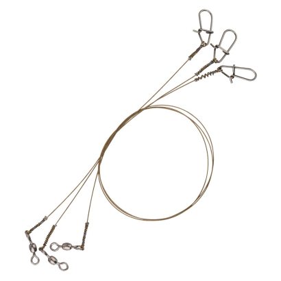 Savage Gear Raw49 Uncoated Trace 20cm 0.27mm 7kg Swivel/Needle Snap 3 in der Gruppe Haken & Zubehör / Vorfächer & Vorfachmaterial bei Sportfiskeprylar.se (54866)