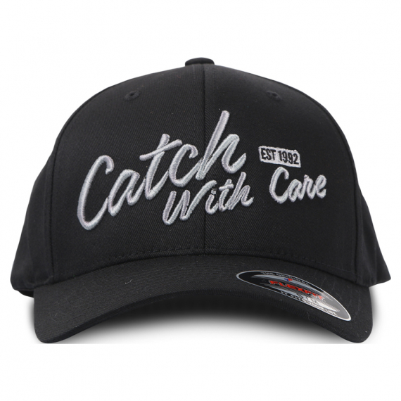 CWC Flexfit Cap Black Text in der Gruppe Kleidung & Schuhe / Kappen & Kopfbedeckungen / Caps / Flexfit-Kappen bei Sportfiskeprylar.se (58-CWC-85Lr)