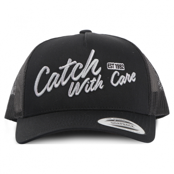 CWC Snapback Trucker Cap Black Text in der Gruppe Kleidung & Schuhe / Kappen & Kopfbedeckungen / Caps / Snapback-Kappen bei Sportfiskeprylar.se (58-CWC-86)
