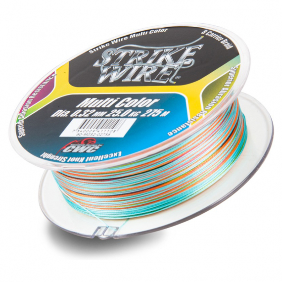 Strike Wire Multi Color X8. 0,36mm/30kg - 275m in der Gruppe Schnüre / Geflochtene Schnüre bei Sportfiskeprylar.se (60-M036-02756)