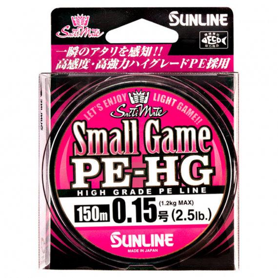 Sunline Small Game PE HG 150m Pink in der Gruppe Schnüre / Geflochtene Schnüre bei Sportfiskeprylar.se (60092356r)