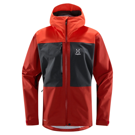 Haglöfs Front Proof Jacket Men Habanero/Corrosion in der Gruppe Kleidung & Schuhe / Kleidung / Jacken / Shell-Jacken bei Sportfiskeprylar.se (6061435MB020r)