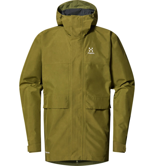 Haglöfs Reed GTX Parka Men Olive Green in der Gruppe Kleidung & Schuhe / Kleidung / Jacken / Regenmäntel bei Sportfiskeprylar.se (6064544VY015r)