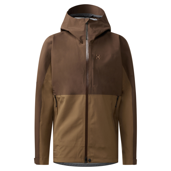 Haglöfs Front Proof II Jacket Men Woodland Brown/Teak Brown in der Gruppe Kleidung & Schuhe / Kleidung / Jacken / Regenmäntel bei Sportfiskeprylar.se (6078235UN015r)