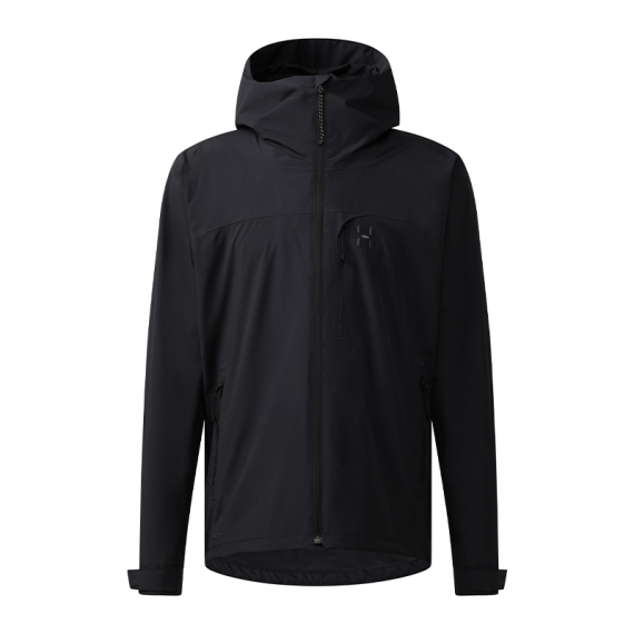 Haglöfs Ozka Proof Jacket Men True Black in der Gruppe Kleidung & Schuhe / Kleidung / Jacken / Regenmäntel bei Sportfiskeprylar.se (6081732C5015r)