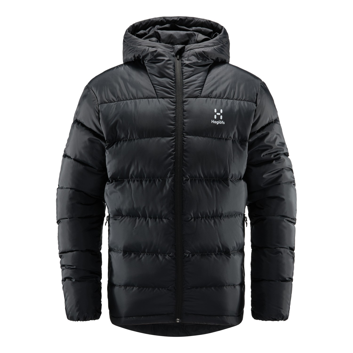 Haglöfs Bield Down II Hood Men True Black in der Gruppe Kleidung & Schuhe / Kleidung / Jacken / Isolationsjacken bei Sportfiskeprylar.se (6082562C5015r)
