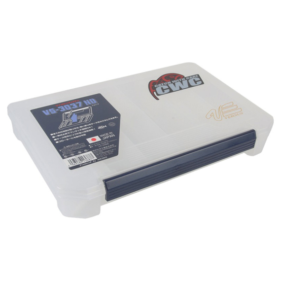 Meiho Köderbox, Verstellbare Fächer, 275x187x43mm - Clear in der Gruppe Verwahrung / Boxen & Dosen / Köderboxen bei Sportfiskeprylar.se (61-VS-3037ND)