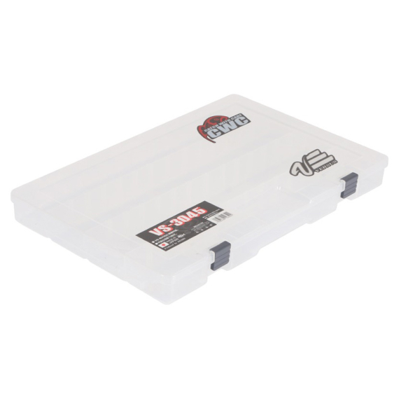 Meiho Köderbox, Verstellbare Fächer, 410x264x43mm - Clear in der Gruppe Verwahrung / Boxen & Dosen / Köderboxen bei Sportfiskeprylar.se (61-VS-3045)