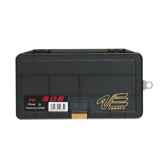 Meiho Versus Worm Type 808, 206x104x41mm - Black in der Gruppe Verwahrung / Boxen & Dosen / Köderboxen bei Sportfiskeprylar.se (61-VS-808)