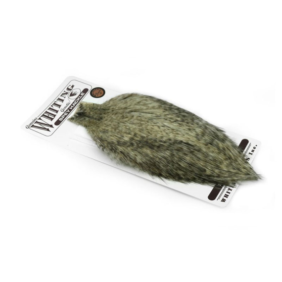 Whiting Bronze Spey Hackle Cape Grizzly in der Gruppe Haken & Zubehör / Fliegenbinden / Fliegenbindematerial / Feder & Bälge / Bälge & Sättel bei Sportfiskeprylar.se (61301001)