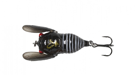 Savage Gear 3D Cicada 33mm 3,5g Floating, Black in der Gruppe Köder / Oberflächenköder & Poppers bei Sportfiskeprylar.se (61987)