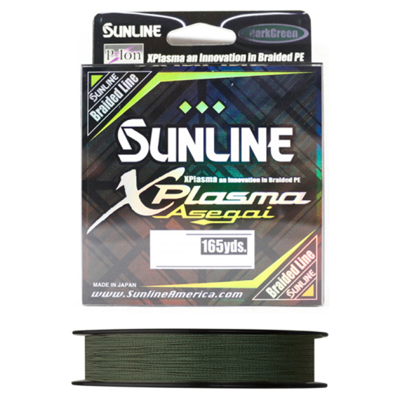 Sunline XPlasma Asegai Dark Green 150m in der Gruppe Schnüre / Geflochtene Schnüre bei Sportfiskeprylar.se (63043250r)