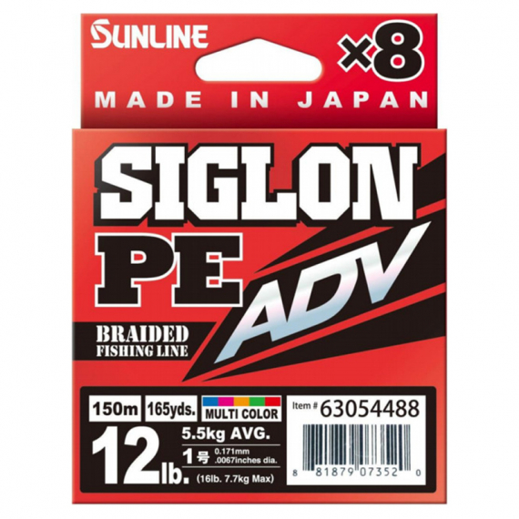 Sunline Siglon PE ADV (x8) 150m Multi Color in der Gruppe Schnüre / Geflochtene Schnüre bei Sportfiskeprylar.se (63054482r)