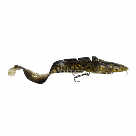 Savage Gear 3D Burbot 25cm 70g SS Gold Burbot UV in der Gruppe Köder / Gummiköder / Hecht Gummifische bei Sportfiskeprylar.se (63849)